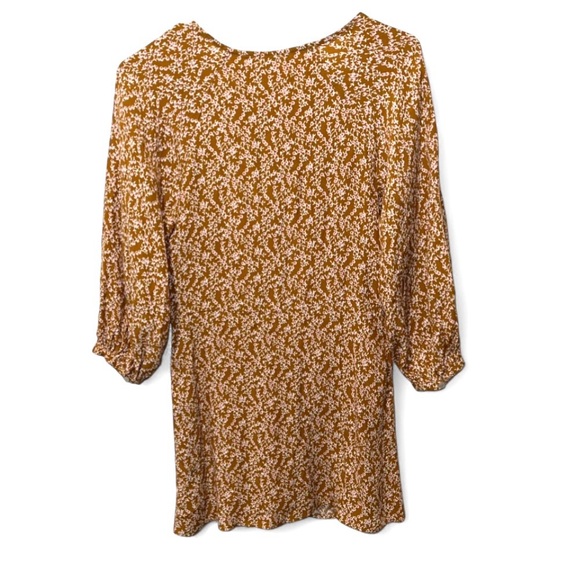 Free People French Quarter Mini Dress Mustard Floral V Neck Faux
Wrap Boho XS - Picture 4 of 9